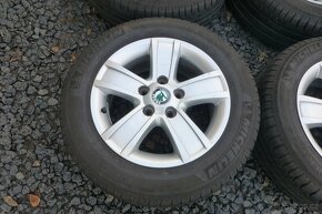 4ks alu disků orig.Škoda+letní pneu Michelin 205/60/15 - 2