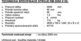 3-válcová motorická zakružovačka RM 2050 x 95 - 2