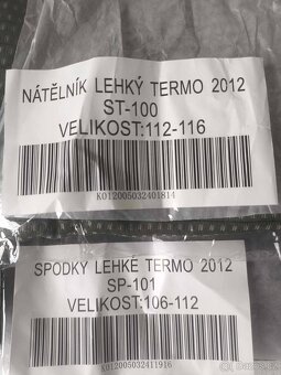 Vojenské termoprádlo AČR XXL nové - 2