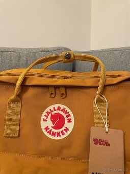 Prodám batoh značky Fjällräven Kanken Weekender žlutý - 2