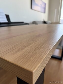 Pracovní stůl MALTA, 138cm, dub artisan - jako nový - 2