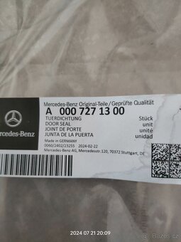 Těsněni dveří mercedes nové - 2