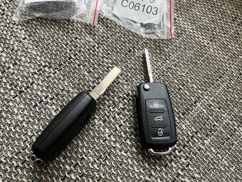 klíče k WV, ŠKODA, SEAT, AUDI s planžetou / komplet - 2