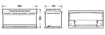 Autobaterie 100Ah, 12V - 2