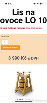 Lis na ovoce LO 10 OPP Polička a.s. - 2
