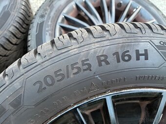 Prodám sadu alu kol fiat 4x98 , 205/55/16 celoroční - 2