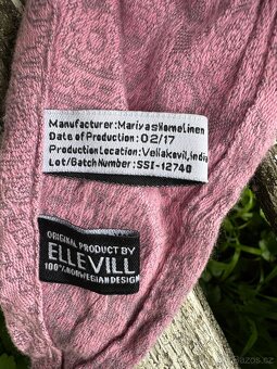 Šátek na nošení dětí Ellevill PAISLEY Silverpink - 2