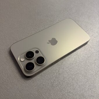 iPhone 15 Pro 128GB natural titan, jako nový, záruka - 2