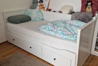 Rozkládací postel Hemnes i s matrací - 2