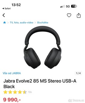 JABRA EVOLVE 2 - 85 profesionální sluchátka - 2