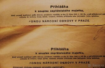 Vlado Bahna, výkres 1928 zabavený SS a konfiskovaný KSČ - 2