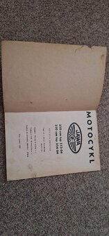 PRODÁM-Originální NÁVOD K OBSLUZE JAWA
250ccm /
350ccm - 2