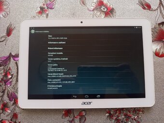 Tablet Acer Iconia a3-a20 je potřeba přehrát android. - 2