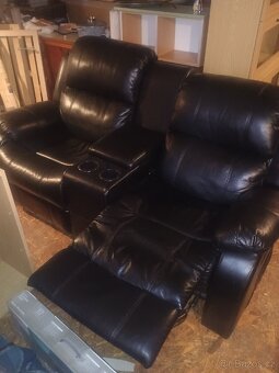 Kožené dvojkřeslo - 2