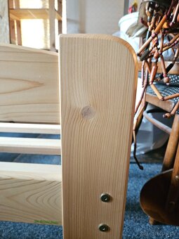 Dřevěná masivní postel 80x200 cm - 2