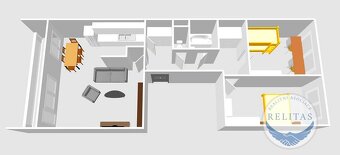 Prodej bytu 3+kk 74 m² + 9 m² lodžie - 2