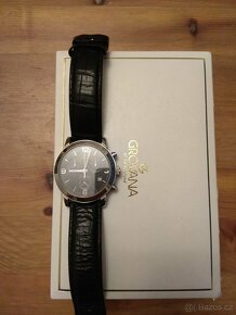 Švýcarské hodinky Grovana Chrono, safír.sklíčko, luminiscenc - 2