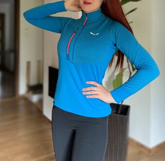 Modrá sportovní mikina zn. Salewa polartec - 2