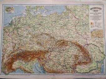 Protektorát - Mapa Velkoněmecké říše / školní / Wehrmacht - 2