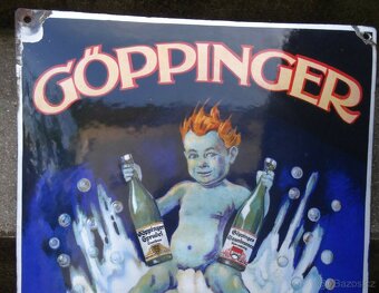 Smaltovaná cedule Göppinger Sprudel Sauerbrunn - 2