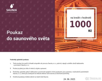 poukaz saunia - 2