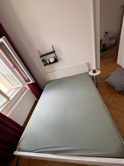 MANŽELSKÁ postel model MALM + matrace z IKEA - 2