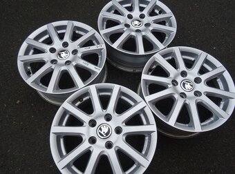 Alu disky Škoda Octavia, 15", 5x112, ET 43, šířka 6J - 2