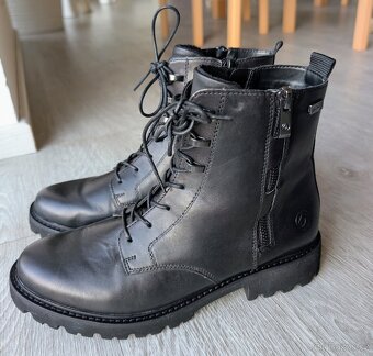 Kotníkové šněrovací kožené boty Remonte (Rieker), vel. 39 - 2