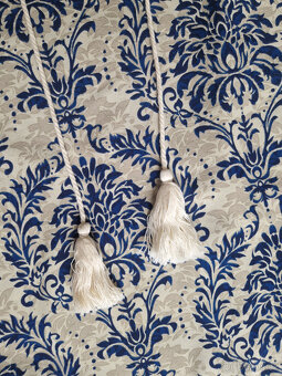 ŠATY MAXI -modré vzorované M-L - 2