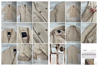 HOUSE | klasický basic béžový kabát - 2