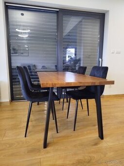 Kovové nohy na stůl ve tvaru U černé (2 ks v sadě) - 2