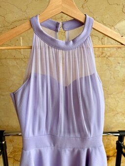 Fialové společenské šaty – vel. 36 - 2