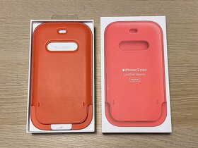 Apple iPhone 12 Mini Leather Sleeve Pink Citrus NOVÉ - 2
