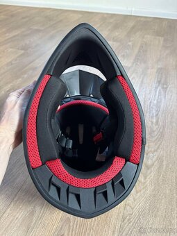 Motokrosová helma černozelená reflex - 2