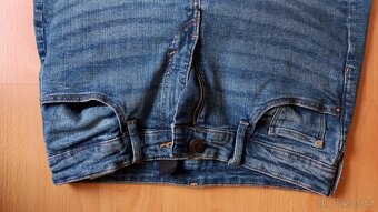 Modré rifle used zn. H and M, Skinny FIT Vel. 164 - 2