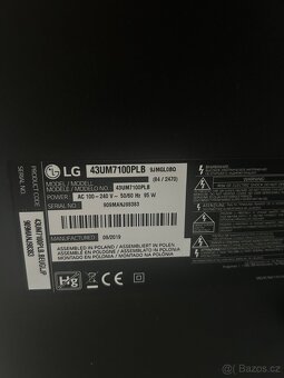 Smart televize LG 43 palců, originální ovladač, top stav - 2