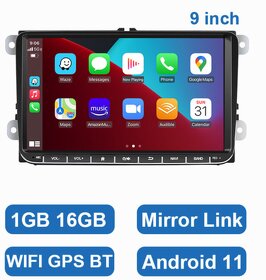 9" 2DIN Autorádio do Volkswagen ŠKODA, SEAT GPS - 2