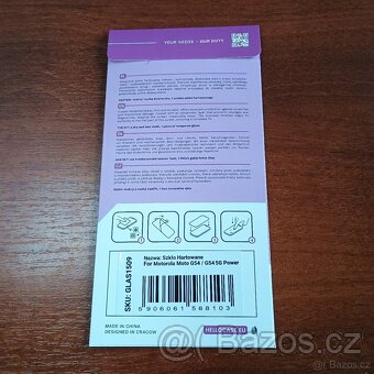 Tvrzené sklo na MOTOROLA MOTO G54/G54 5G POWER - 2