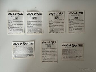 Panini samolepky EURO 92 a Turtles - 2
