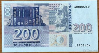 VZÁCNÁ 200 KRONEN 2015 JO NESBO - MAKULATUR - 2