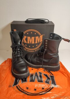 boty KMM 10dírkové - cerne - 2