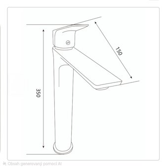 Páková umyvadlová baterie - 2