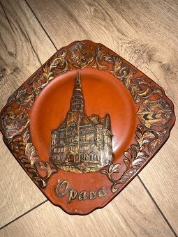 Sběratelský závěsný talíř Opava - 2