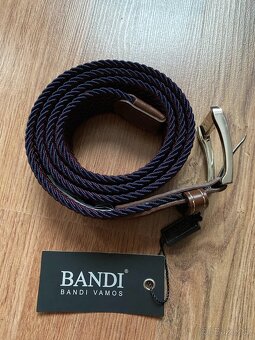 Nový pánský pružný opasek BANDI - L/XL, vínový - 2