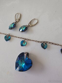 Swarovski náramek + náušnice + přívěsek - 2
