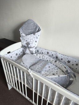 Nová souprava do postýlky hvězdičky+minky - 2