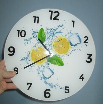 Skleněné kuchyňské hodiny - 2