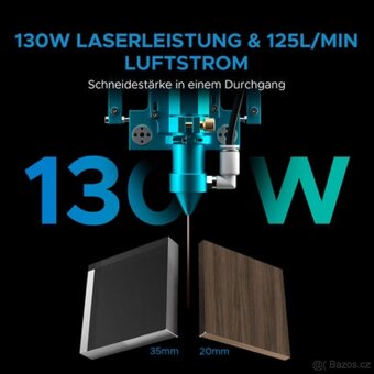 Co2 laser Omtech Pronto-60|Nový|130W |1300x900 mm|Ruida - 2