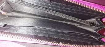 Růžová světle peněženka s kroužkem na zavěšení - 2