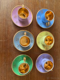 Porcelan bohemis -cajove hrnky - 2